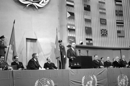 UN General Assembly session that approved Universal Declaration of Human Rights in 1984.