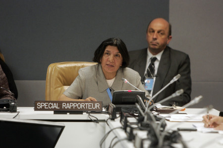 Rashida Manjoo, Special Rapporteur on violence against women. (c) UN Photo, Devra Berkowitz