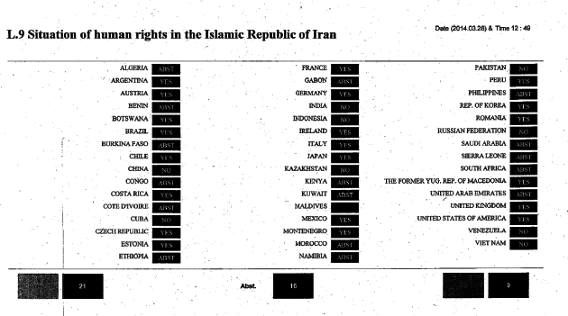 iran vote-b&w